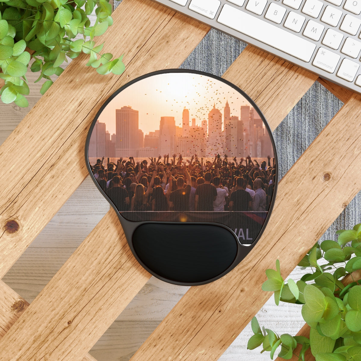 Mouse Pad (Wrist Rest) - City Lights | Echovira Gallery