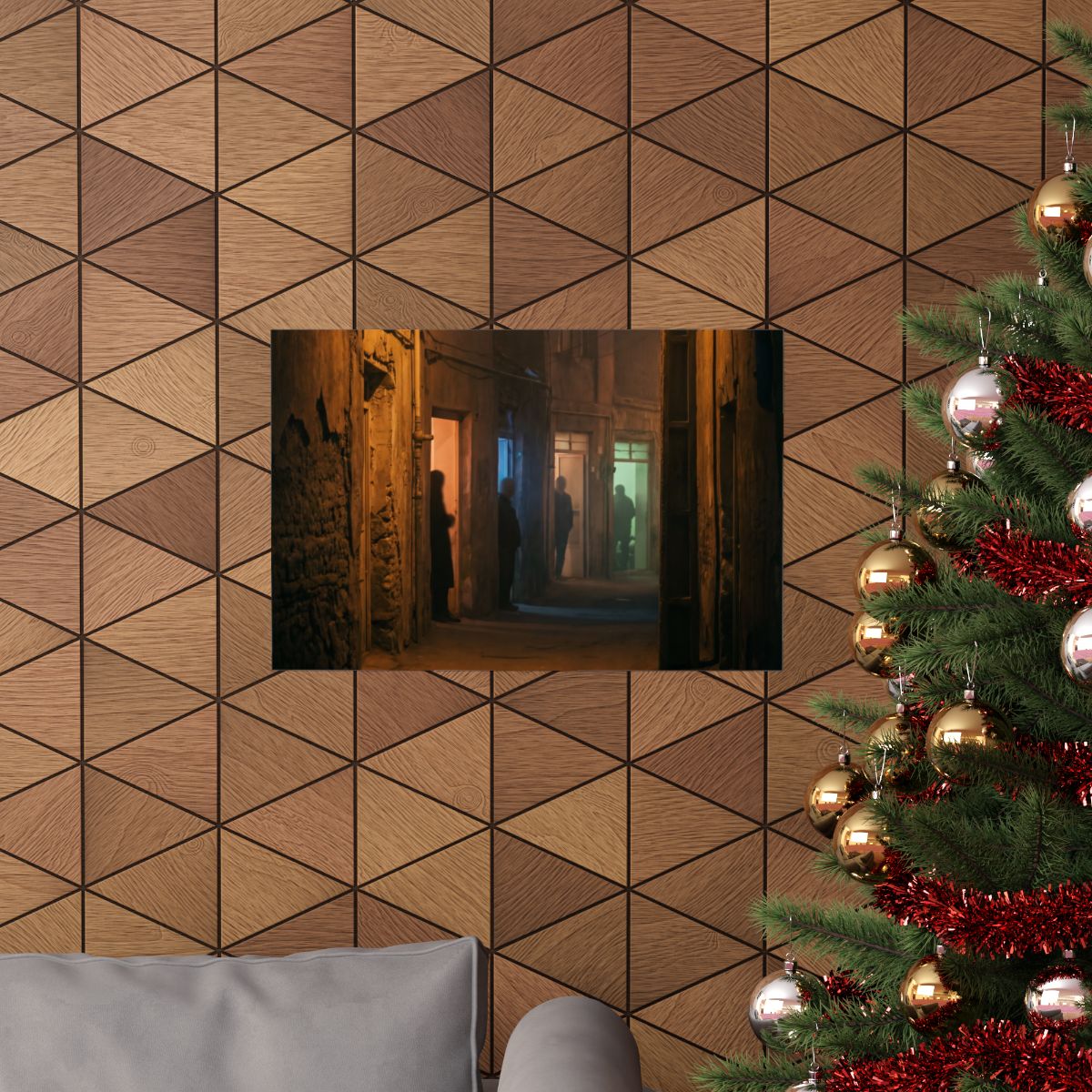 Matte Horizontal Posters - Shadowed Alleyway Mystery Art......