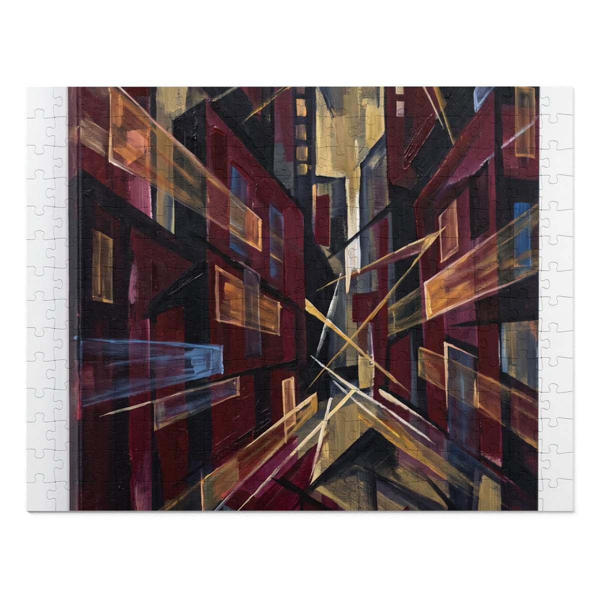 Jigsaw Puzzle with Tin - Urban Perspective (30, 110, 252......