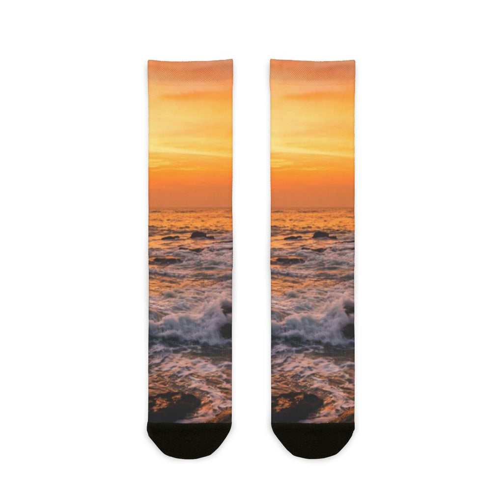 Crew Socks - Golden Hour Horizon