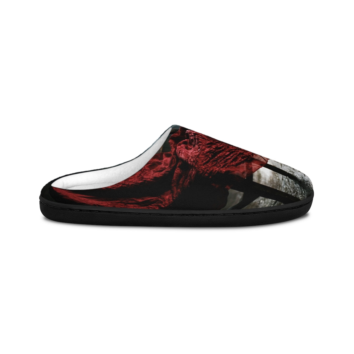 Women's Indoor Slippers - Crimson Silence | Echovira Gallery