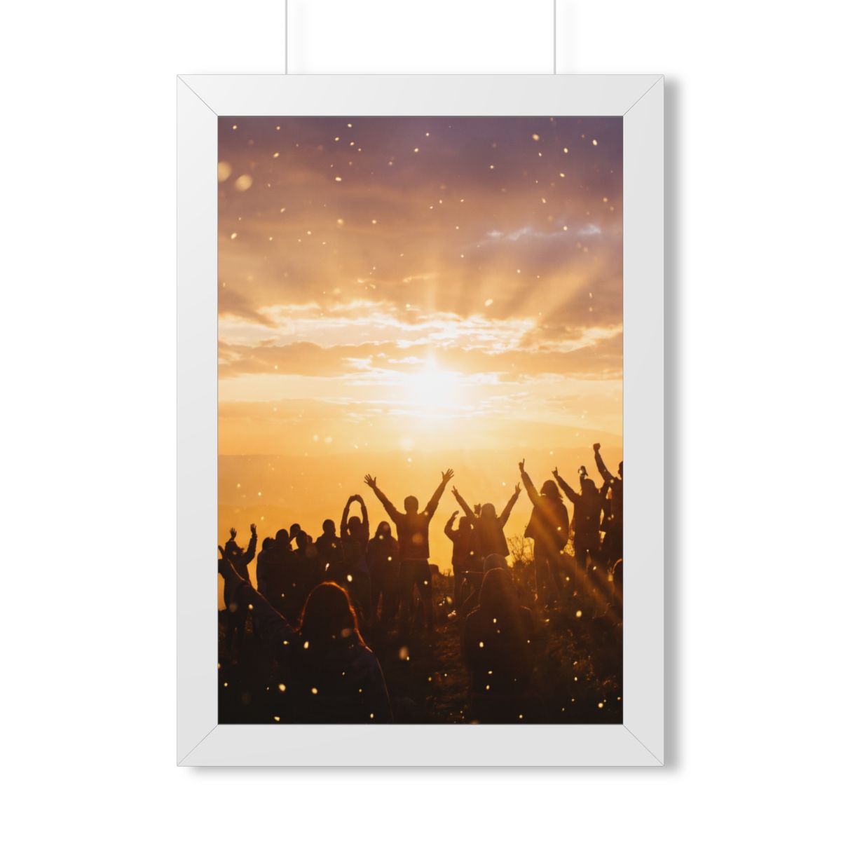 Framed Vertical Poster - Summit Ridge — White (11×14, 12×16...