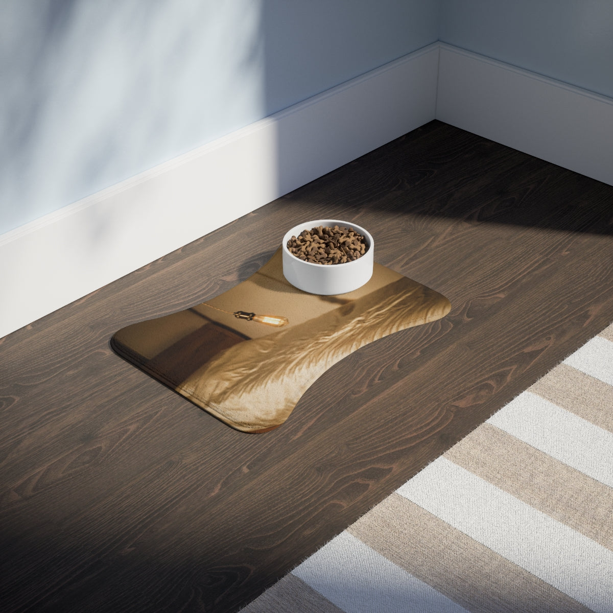 Pet Feeding Mat - Amber Glow Bowl Mat | Echovira Gallery