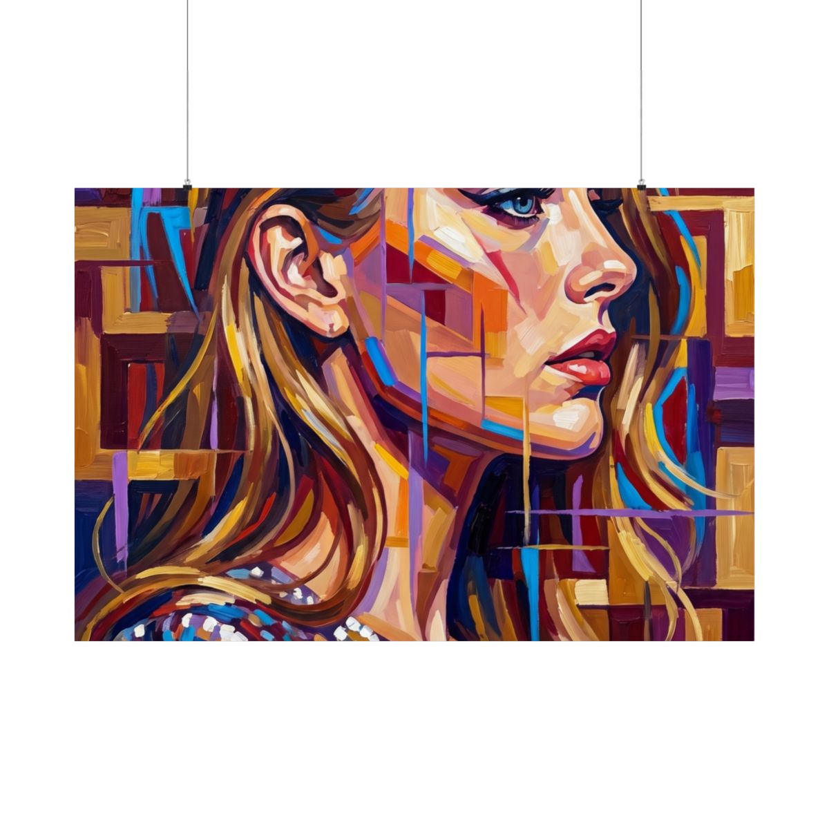 Matte Horizontal Poster - Shattered Elegance (10×8 & 54×36)...
