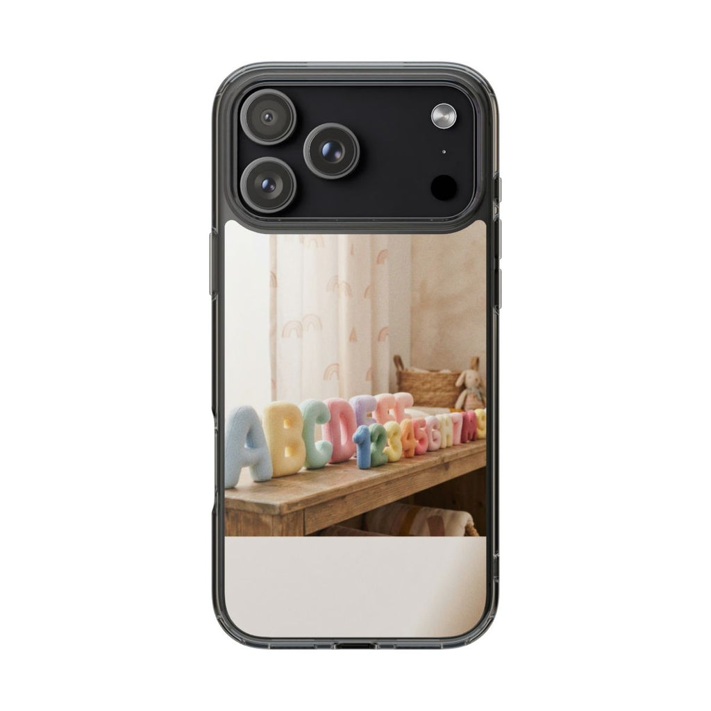 Clear Impact-Resistant Case - Pastel ABCs | Echovira Gallery
