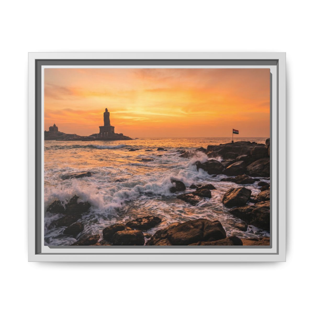 Framed Matte Canvas - Majestic Golden Coast