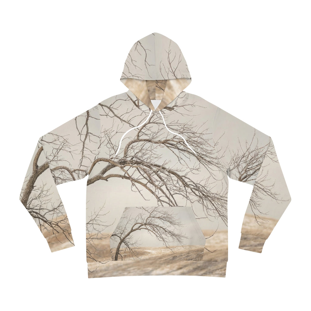 Men's Fashion Hoodie - Silent Branches Winter Landscape Art...