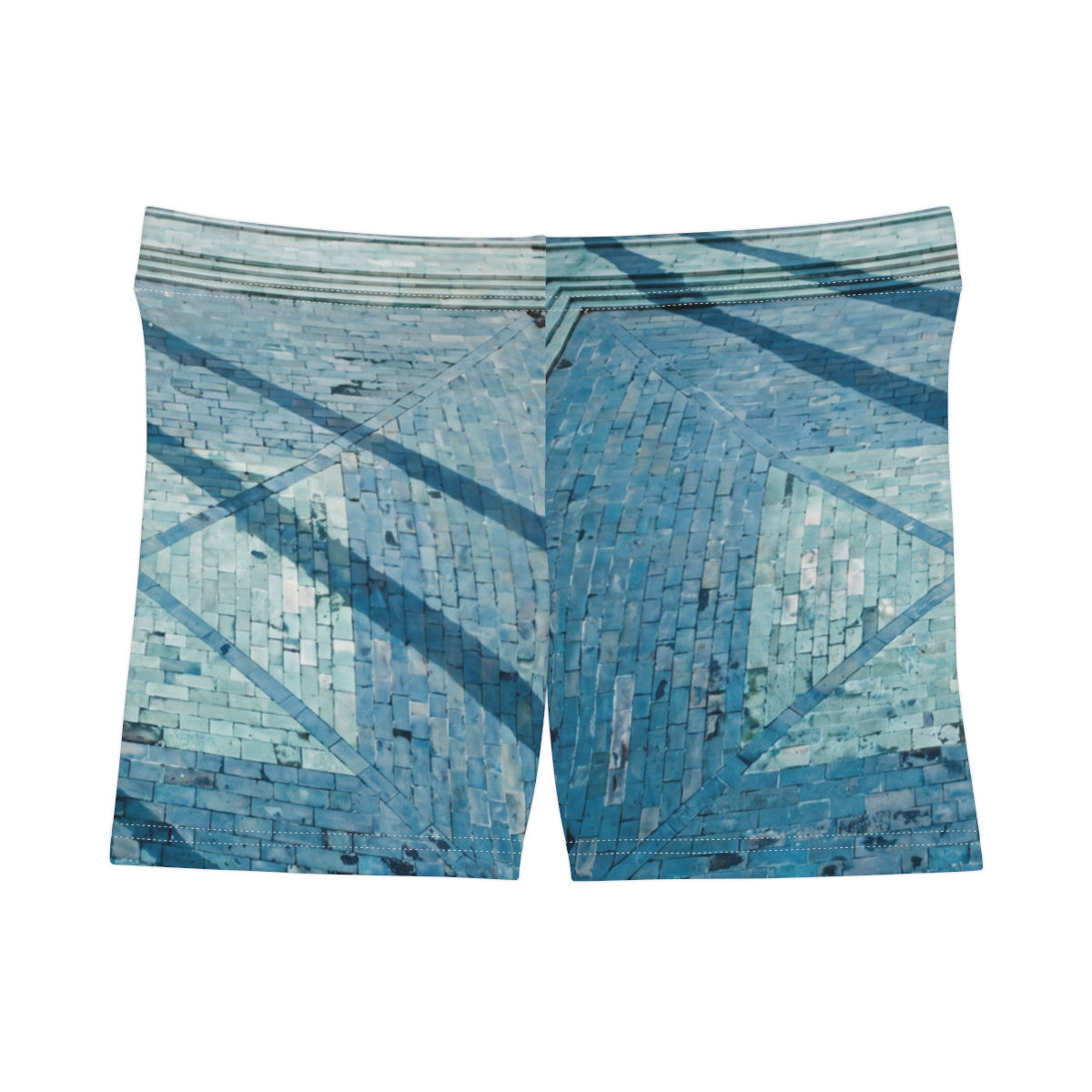 Women's Shorts - Plaza Geometry | Echovira Gallery