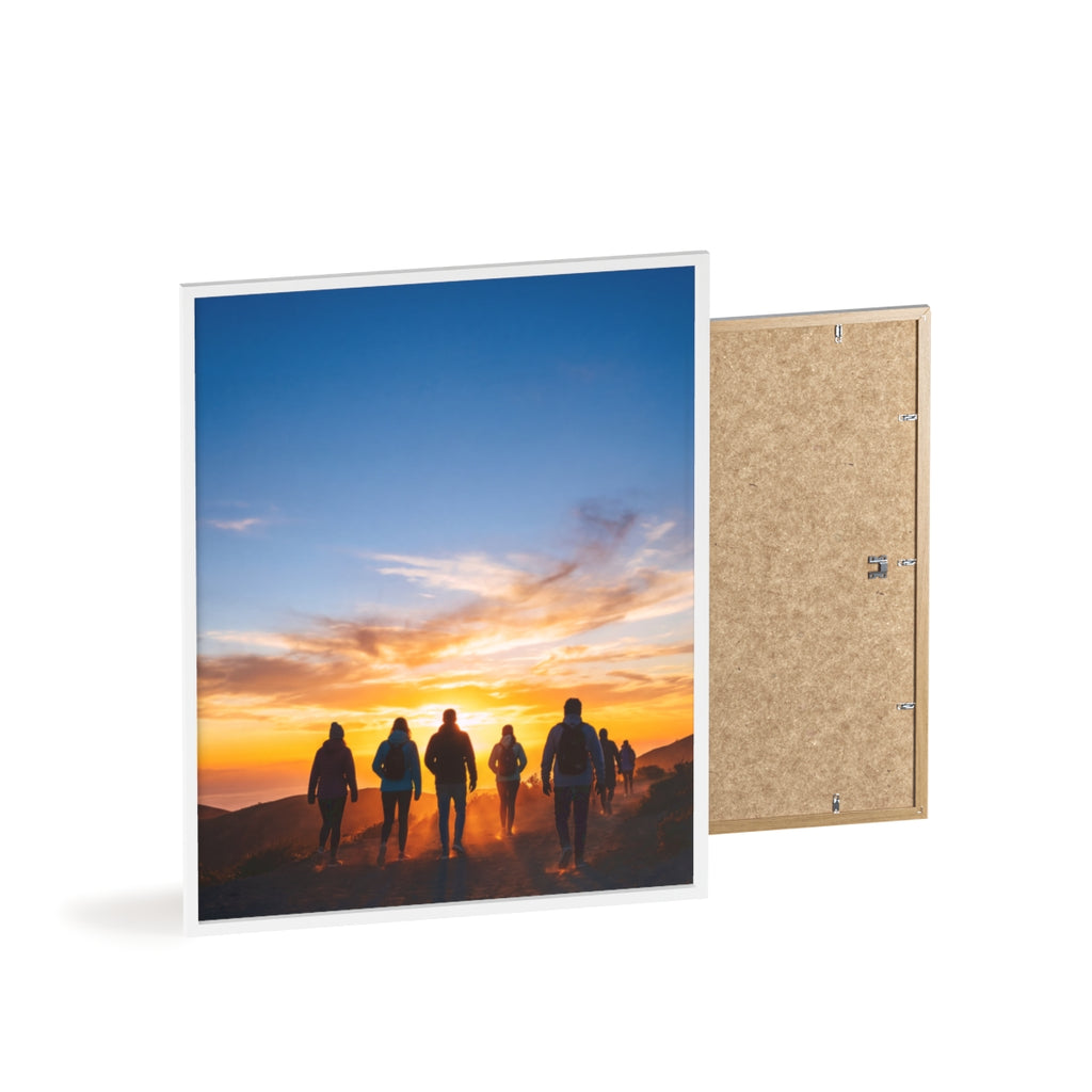 Posters with Wooden Frame - Sunrise Journey