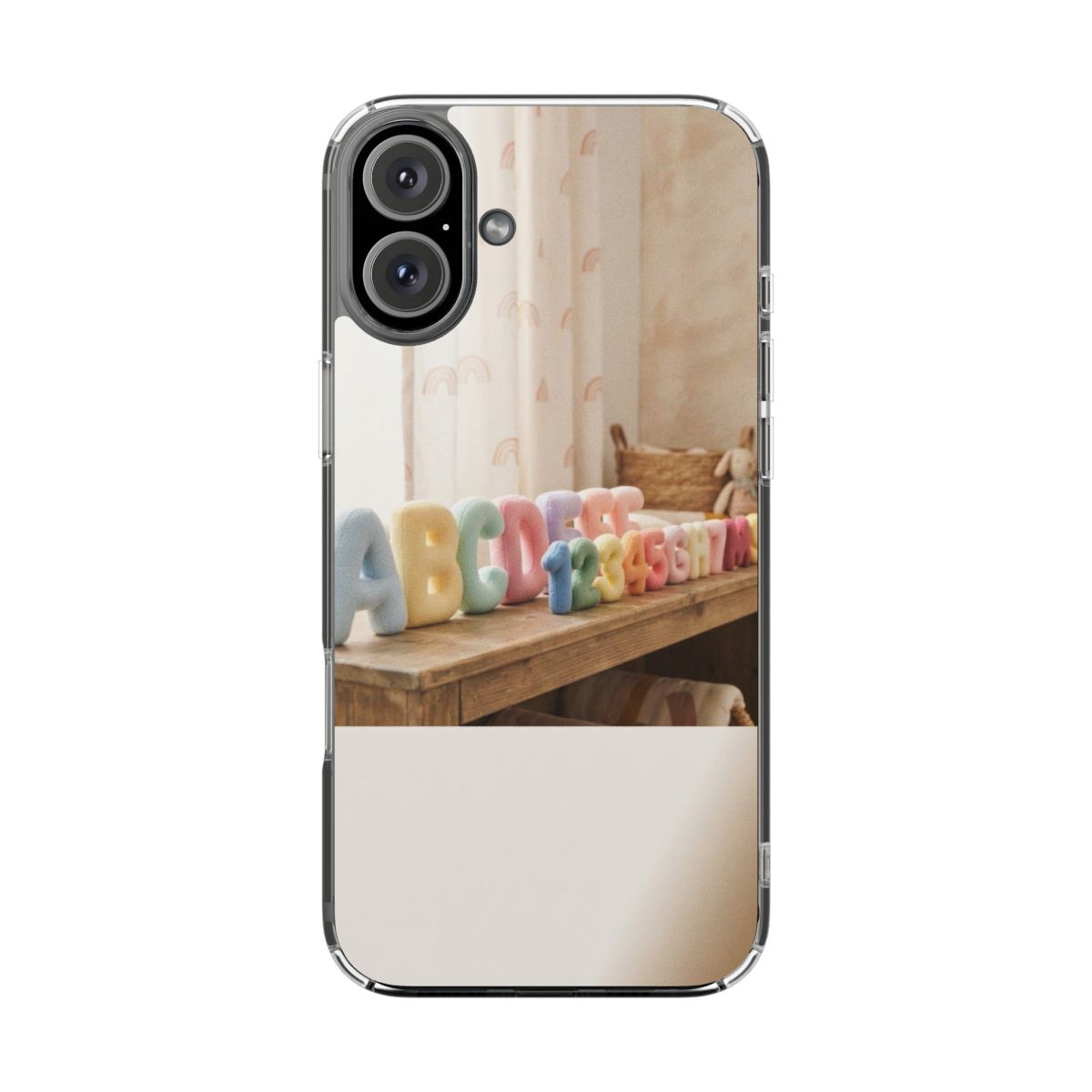 Clear Impact-Resistant Case - Pastel ABCs | Echovira Gallery