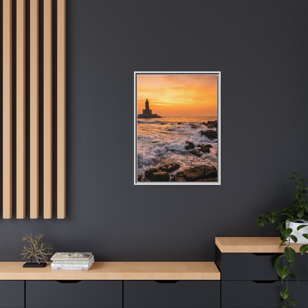 Framed Matte Canvas - Majestic Golden Coast