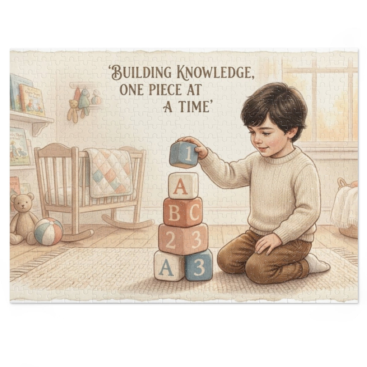 Jigsaw Puzzle with Tin - Building Knowledge (30, 110, 252......