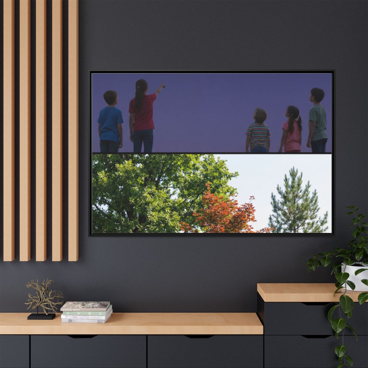 Framed Matte Canvas - Wilderness Gallery — Black / 1.25"