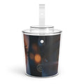Ice Bucket with Tongs - Midnight Embers | Echovira Gallery
