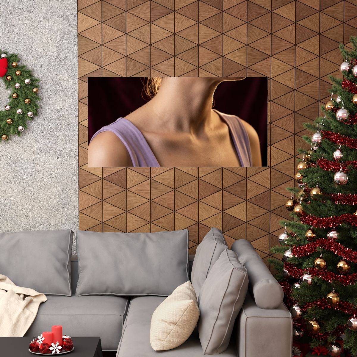 Matte Horizontal Posters - Golden Contour Minimalist... |...