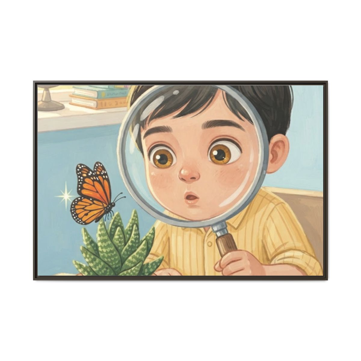 Matte Canvas Framed - Curious Naturalist — Espresso / 1.25"...