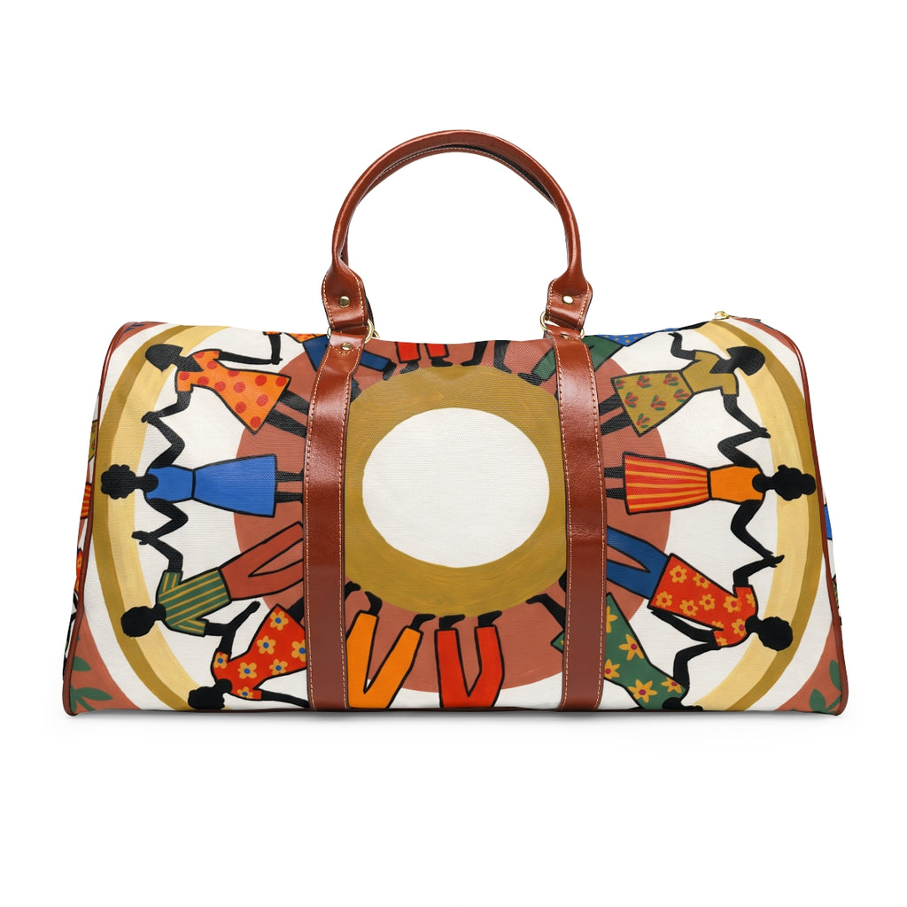 Waterproof Travel Bag - Unity Mandala Folk Art | Echovira...