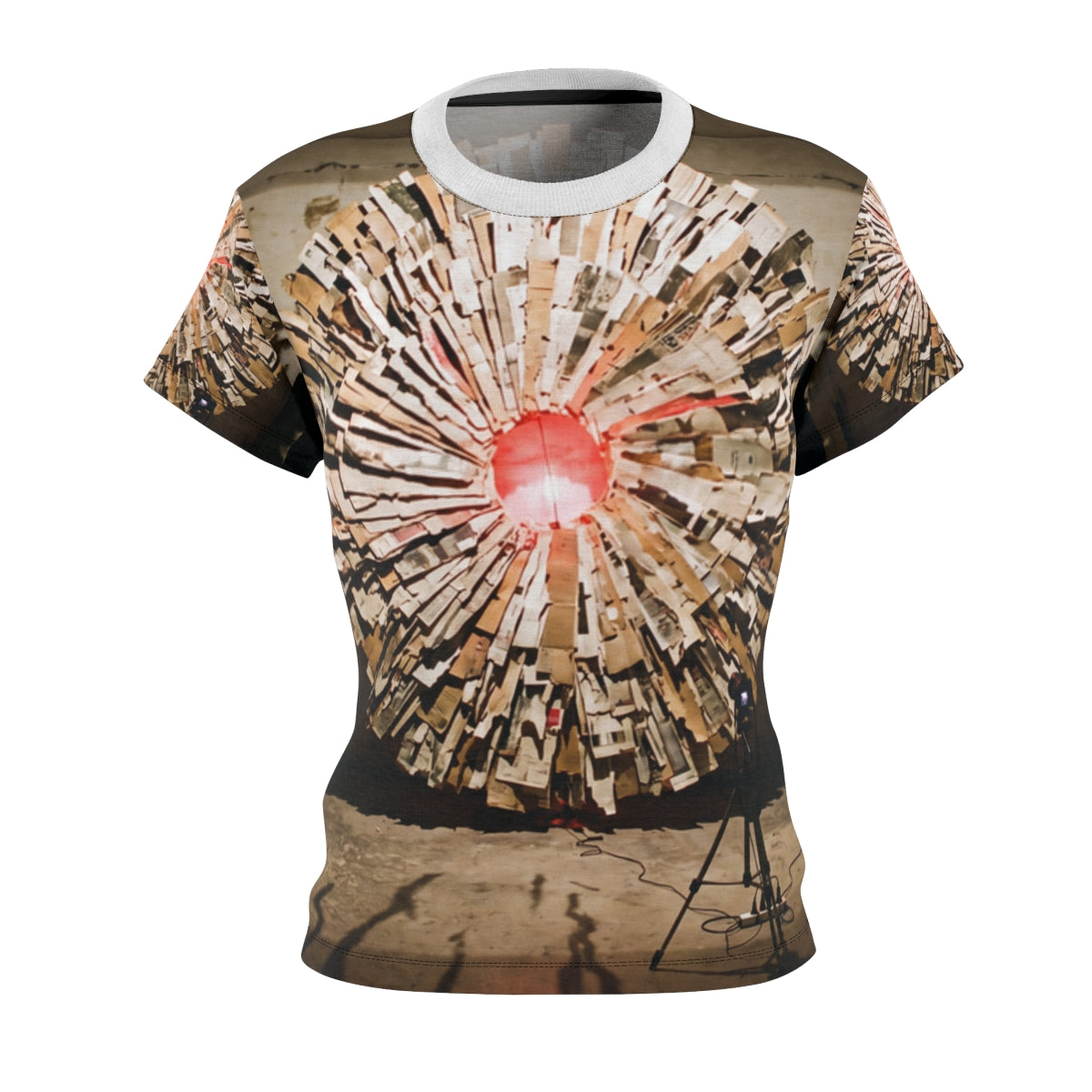 Women's Cut & Sew Tee - Radial Light | Echovira Gallery