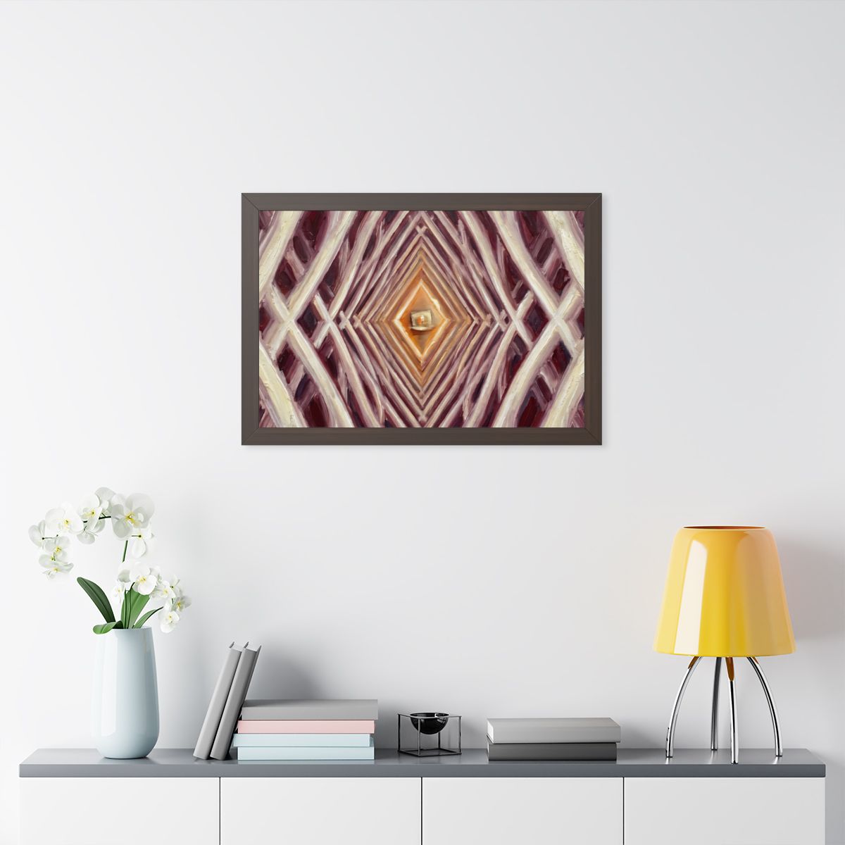 Framed Horizontal Poster - Infinite Arch — Walnut (14×11......