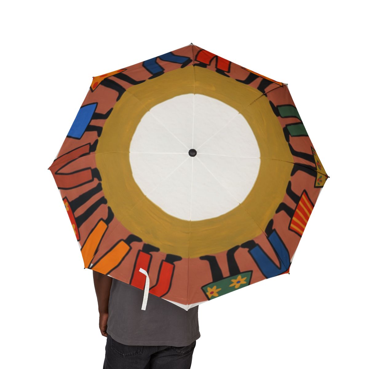 Foldable Umbrella - Unity Mandala Folk Art | Echovira...