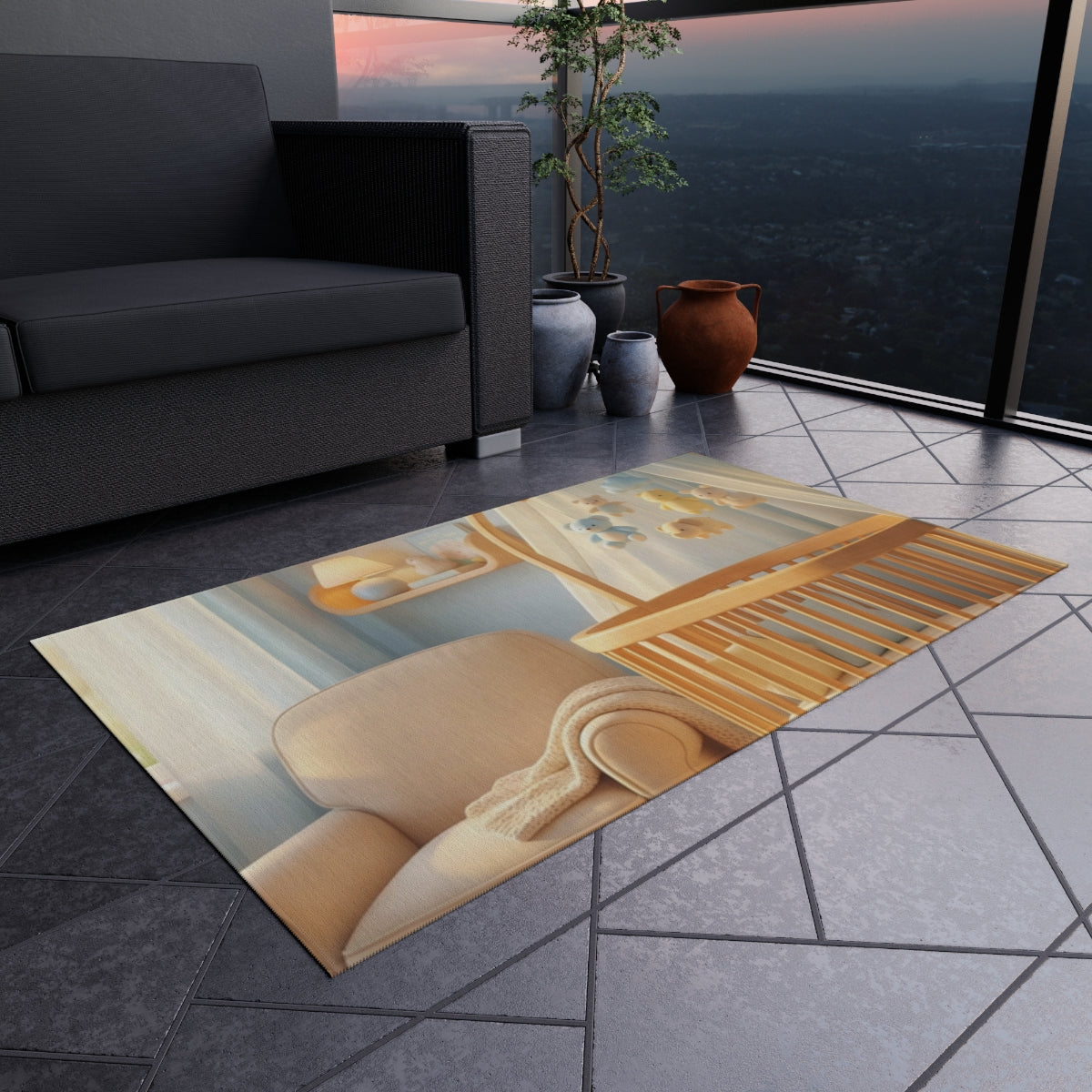 Pastel Dream Outdoor Rug - Patio Serenity