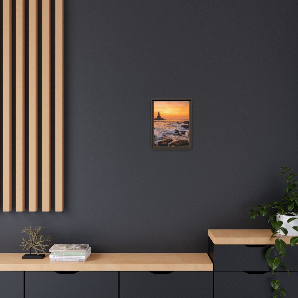 Framed Matte Canvas - Majestic Golden Coast