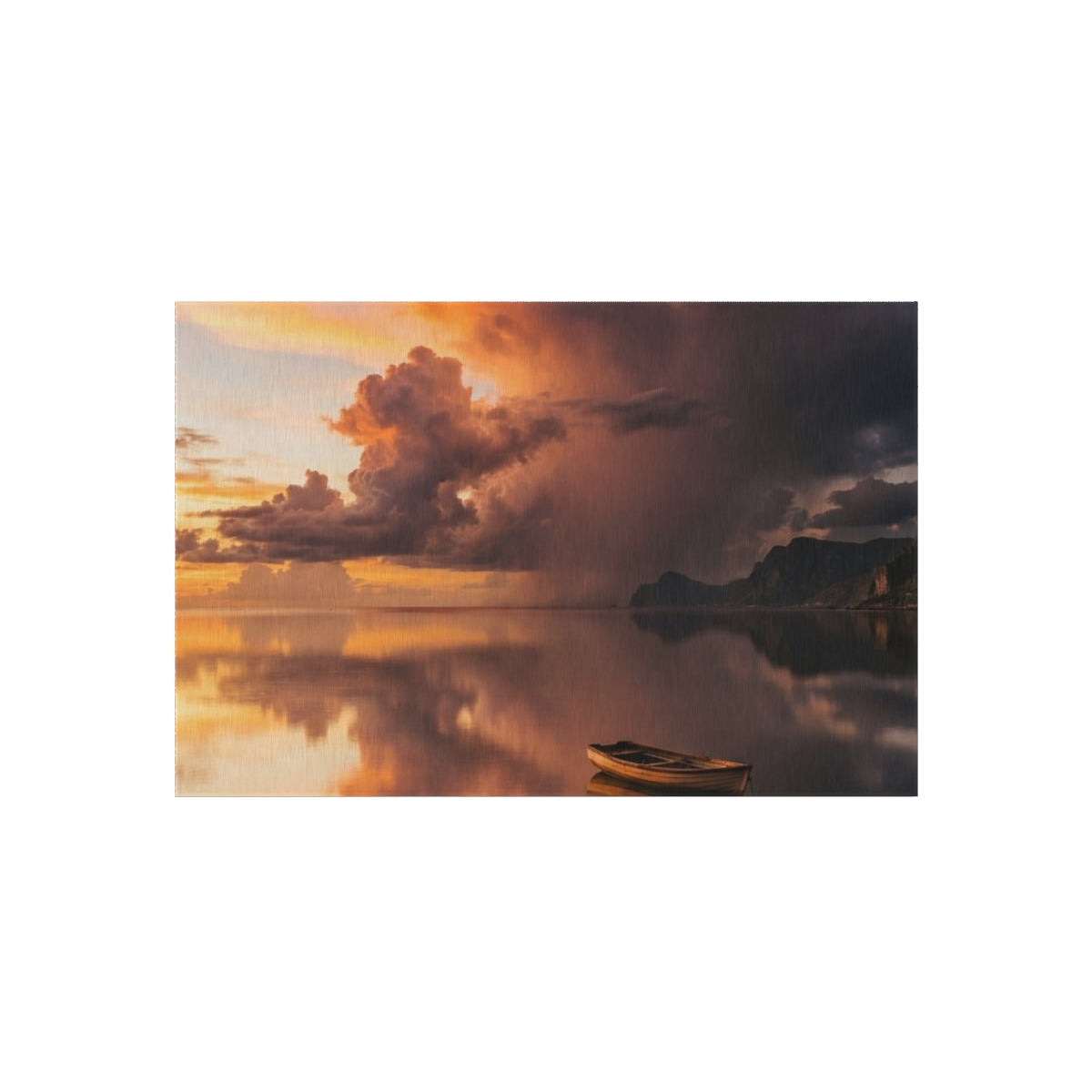 Outdoor Rug - Sunset Storm Horizon Patio Accent | Echovira...