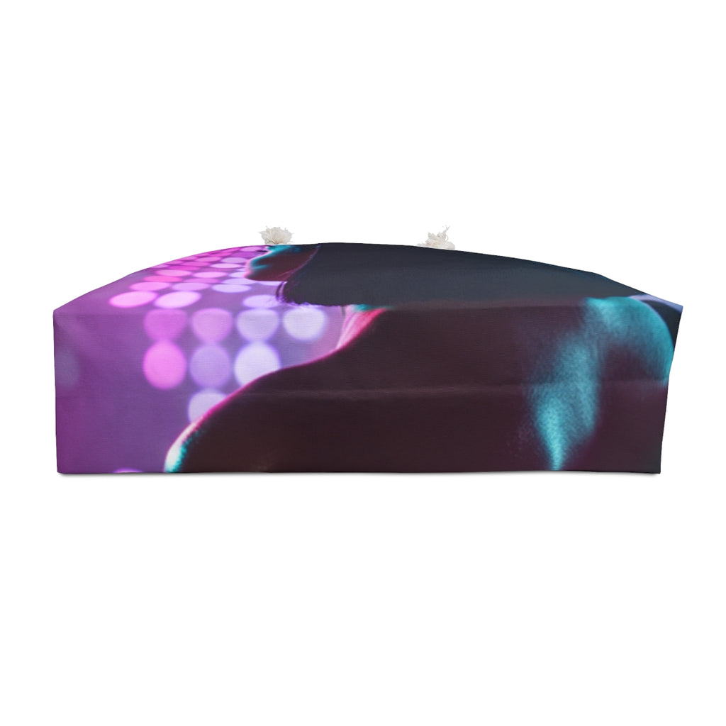 Weekender Bag - Electric Midnight Neon Portrait Art |...
