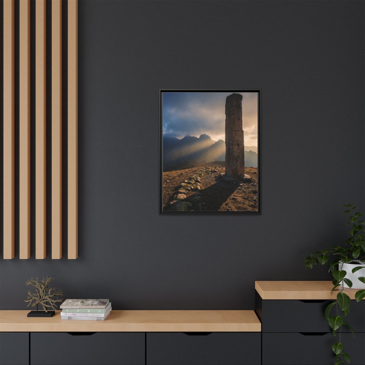 Framed Matte Canvas - Sun Peak