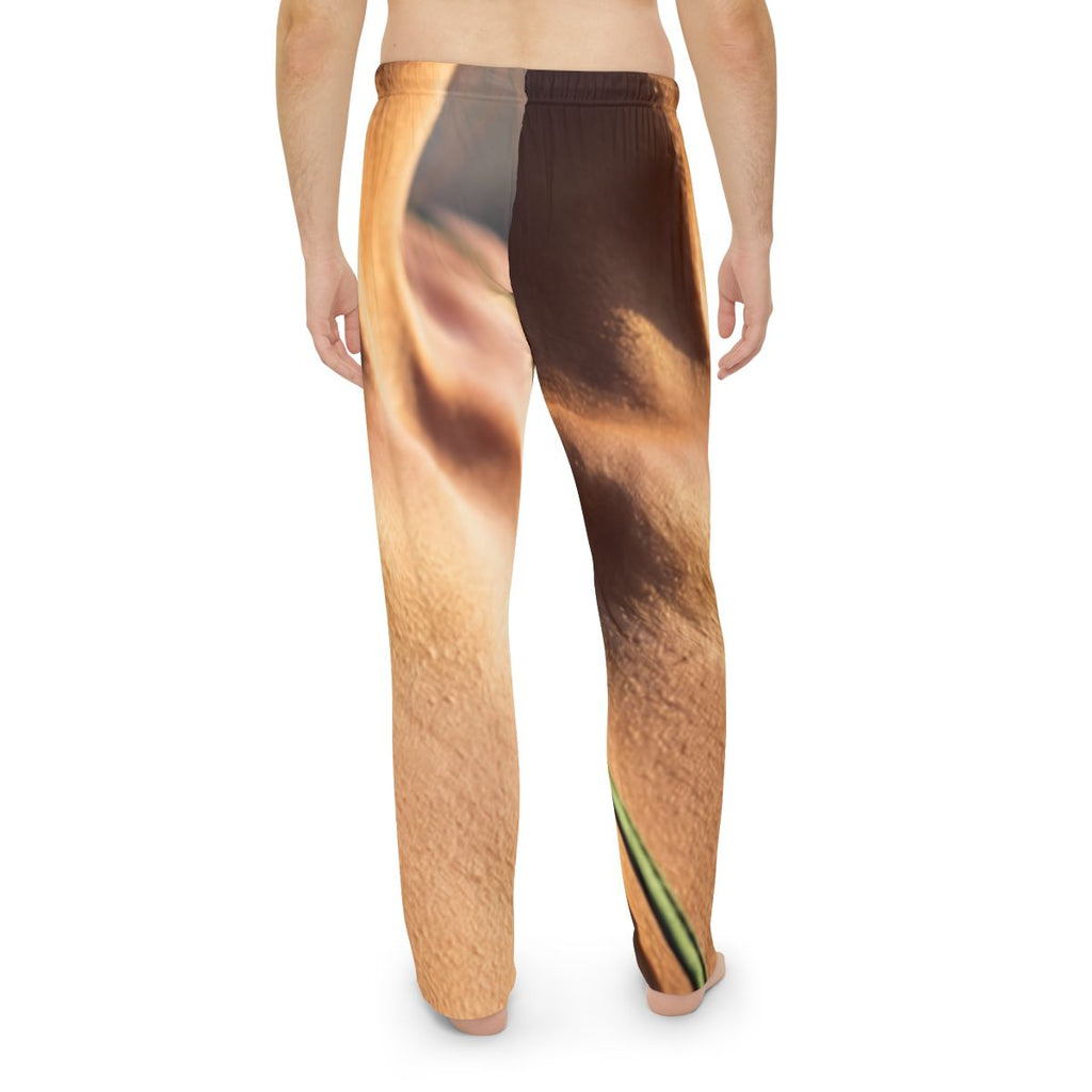 Men's Pajama Pants - Golden Hour - Cozy Emerald Sunset |...
