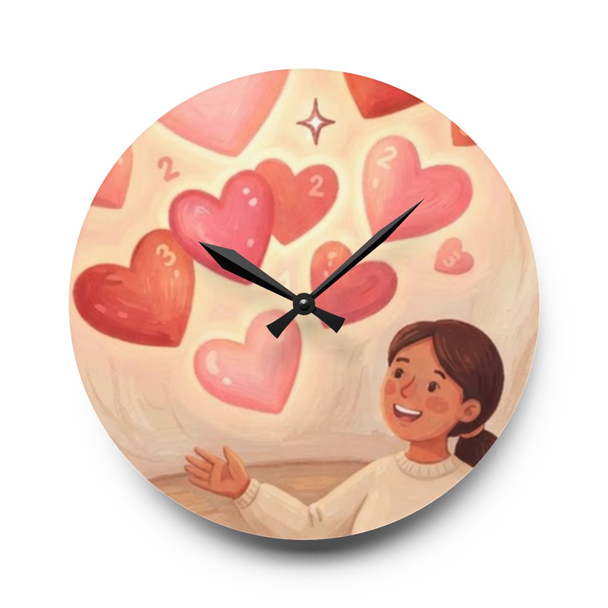 Acrylic Wall Clock - Storybook Haven | Echovira Gallery