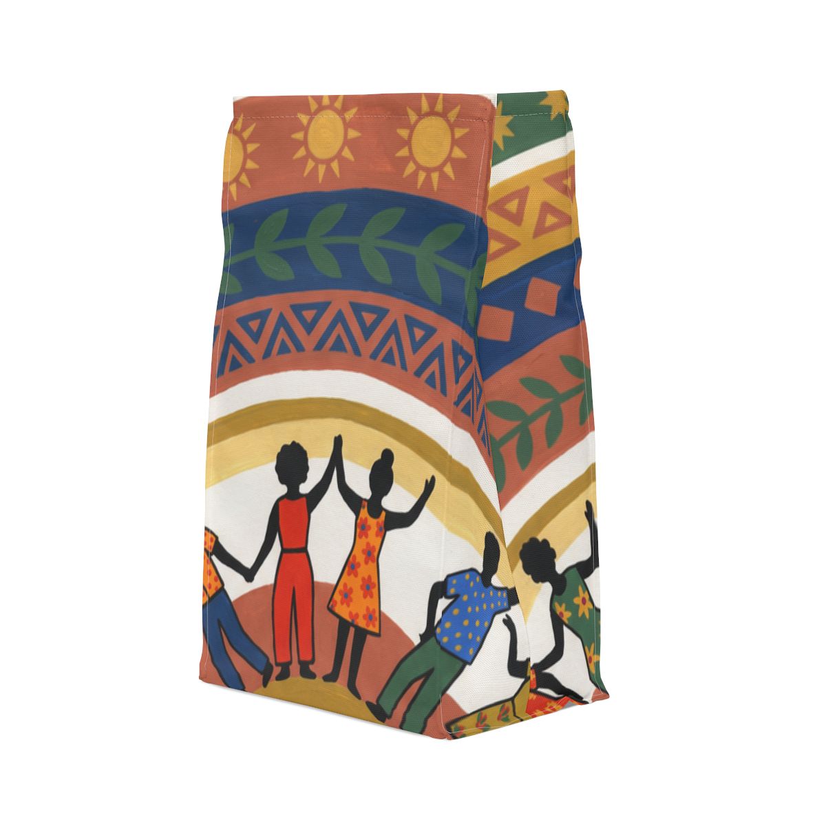 Polyester Lunch Bag - Unity Mandala Folk Art | Echovira...