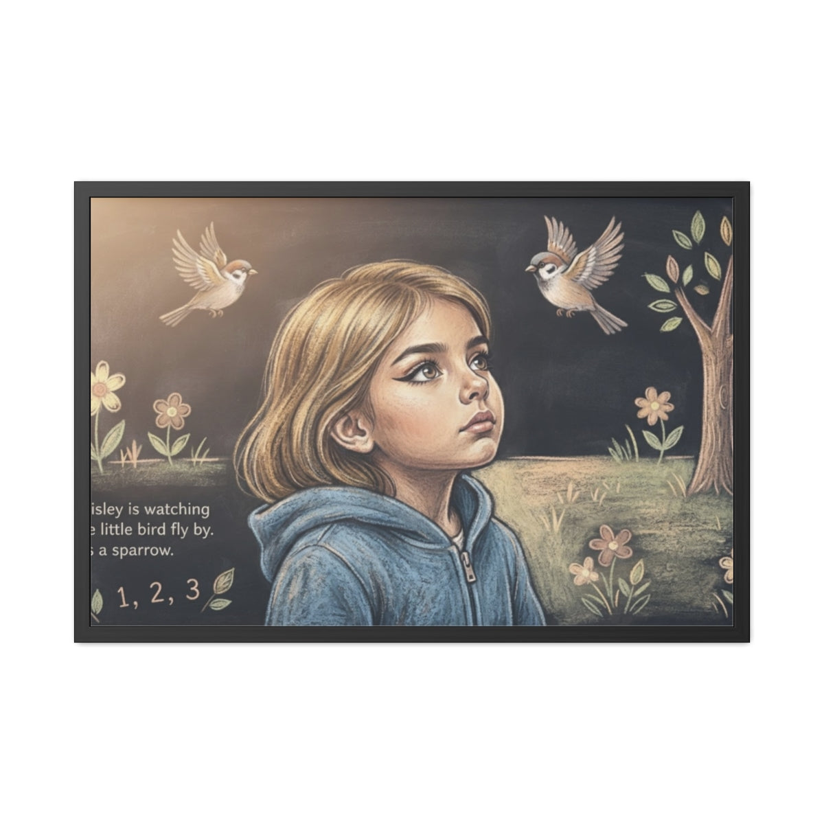Framed Poster - Little Bird Storybook — Landscape (10×8... |...