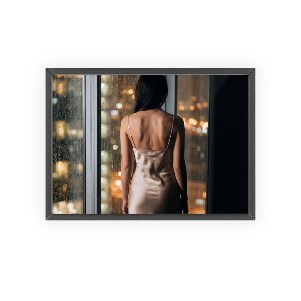 Framed Poster - Cinematic Window View