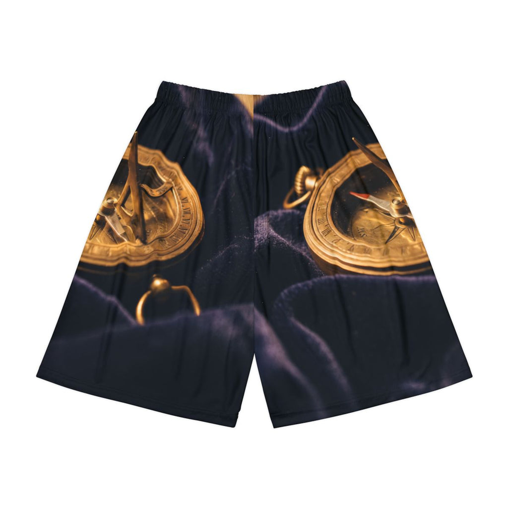 Men's Sports Shorts Antique Sundial Compass