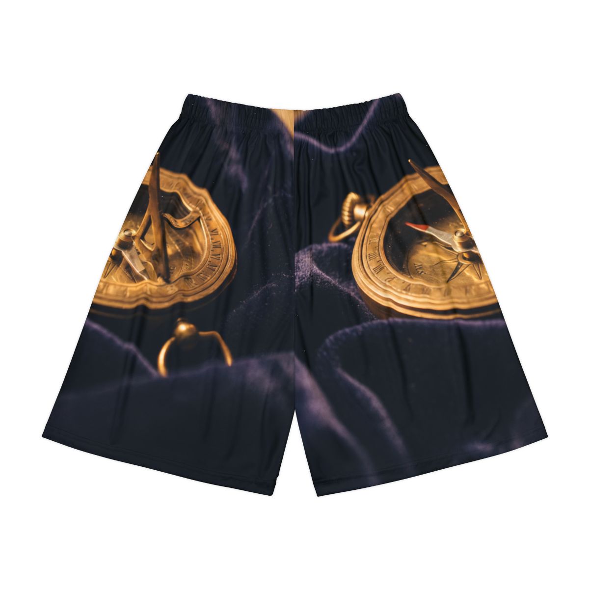 Men's Sports Shorts Antique Sundial Compass