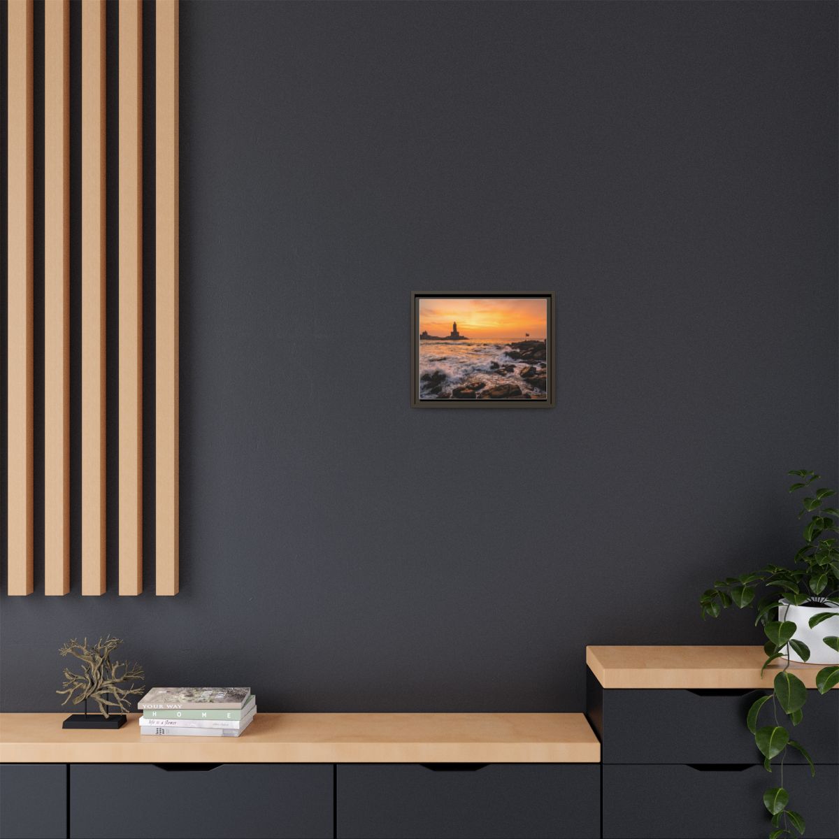 Framed Matte Canvas - Majestic Golden Coast