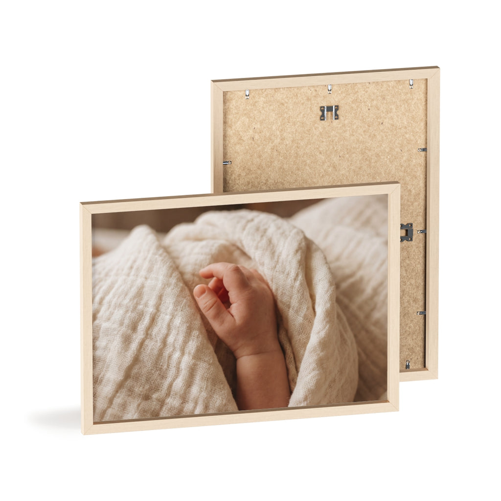 Posters with Wooden Frame - Soft Neutral Art