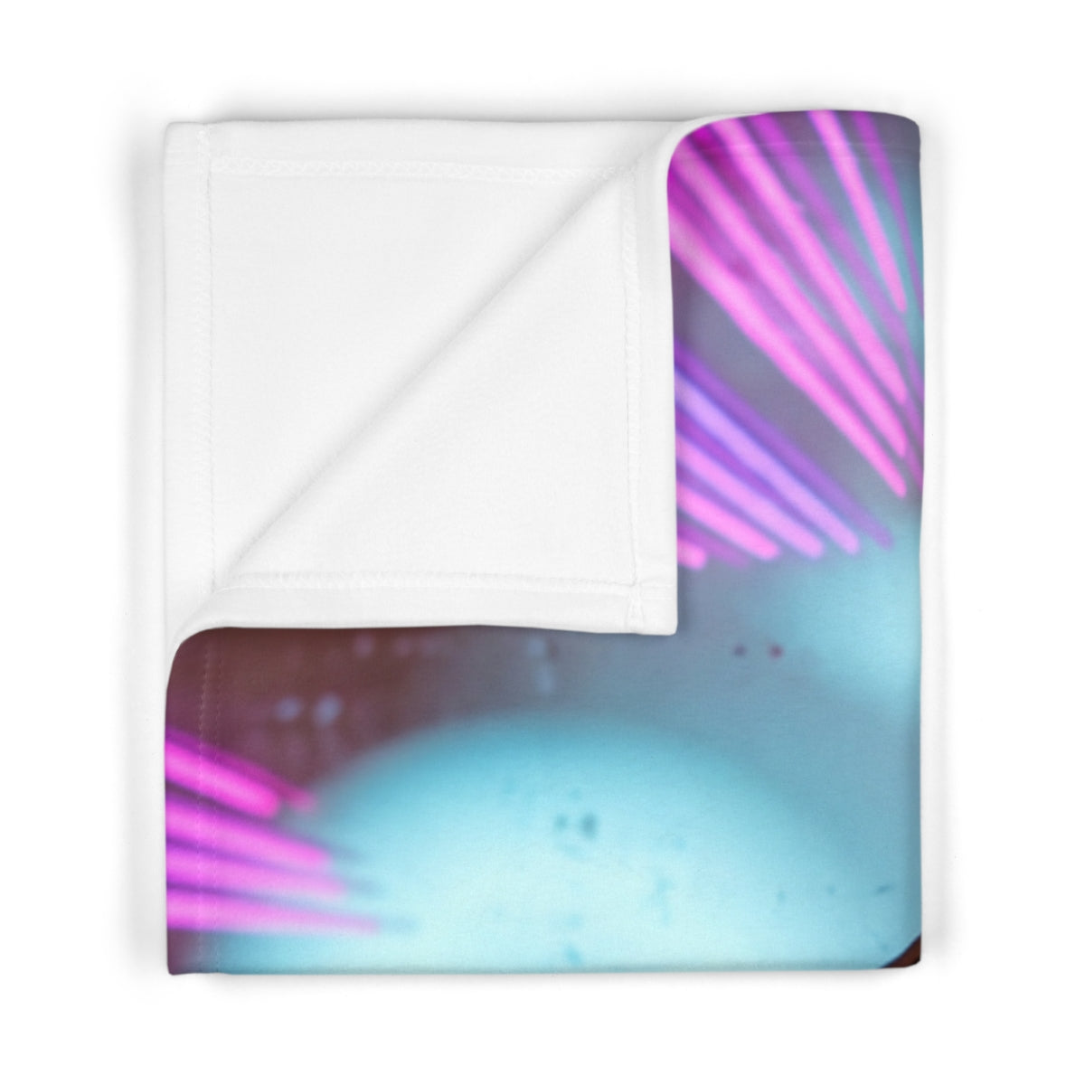 Neon Deco Locket Soft Fleece Baby Blanket