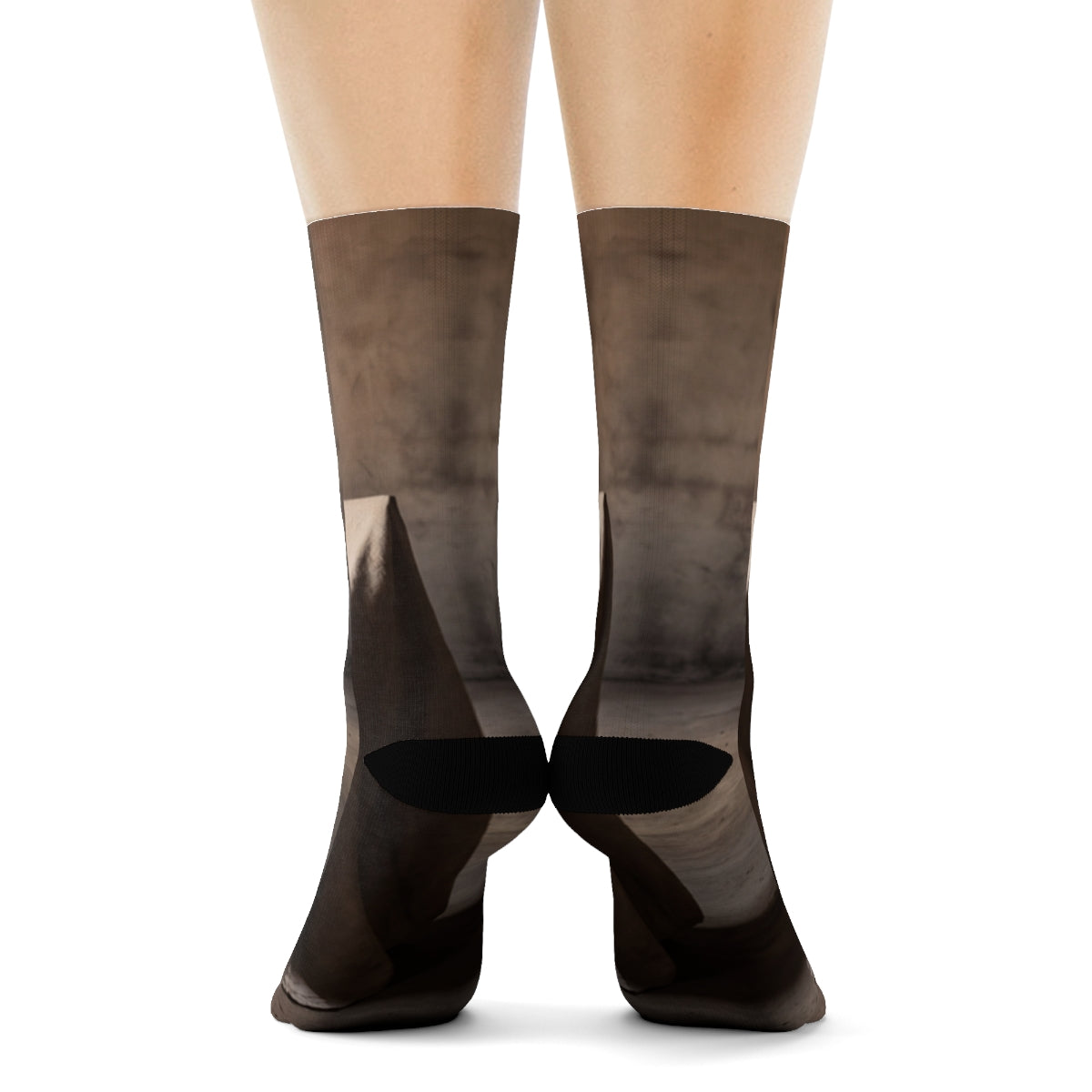 Crew Socks - Minimalist Architectural Shadows