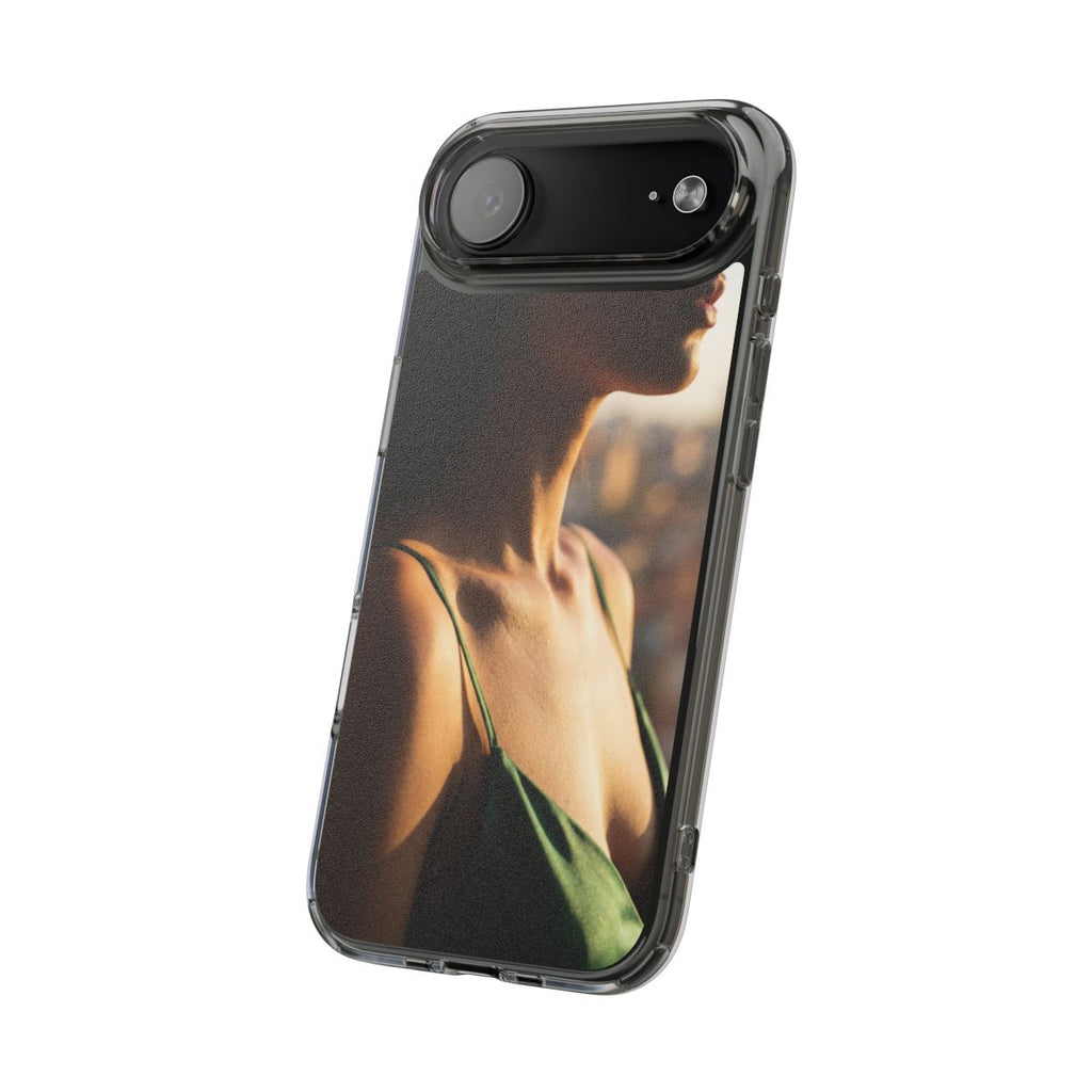Clear Impact-Resistant Cases - Clear Phone Case - Emerald...