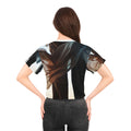 Crop Tee - Cinematic Skyline Silhouette of Two Lovers |...