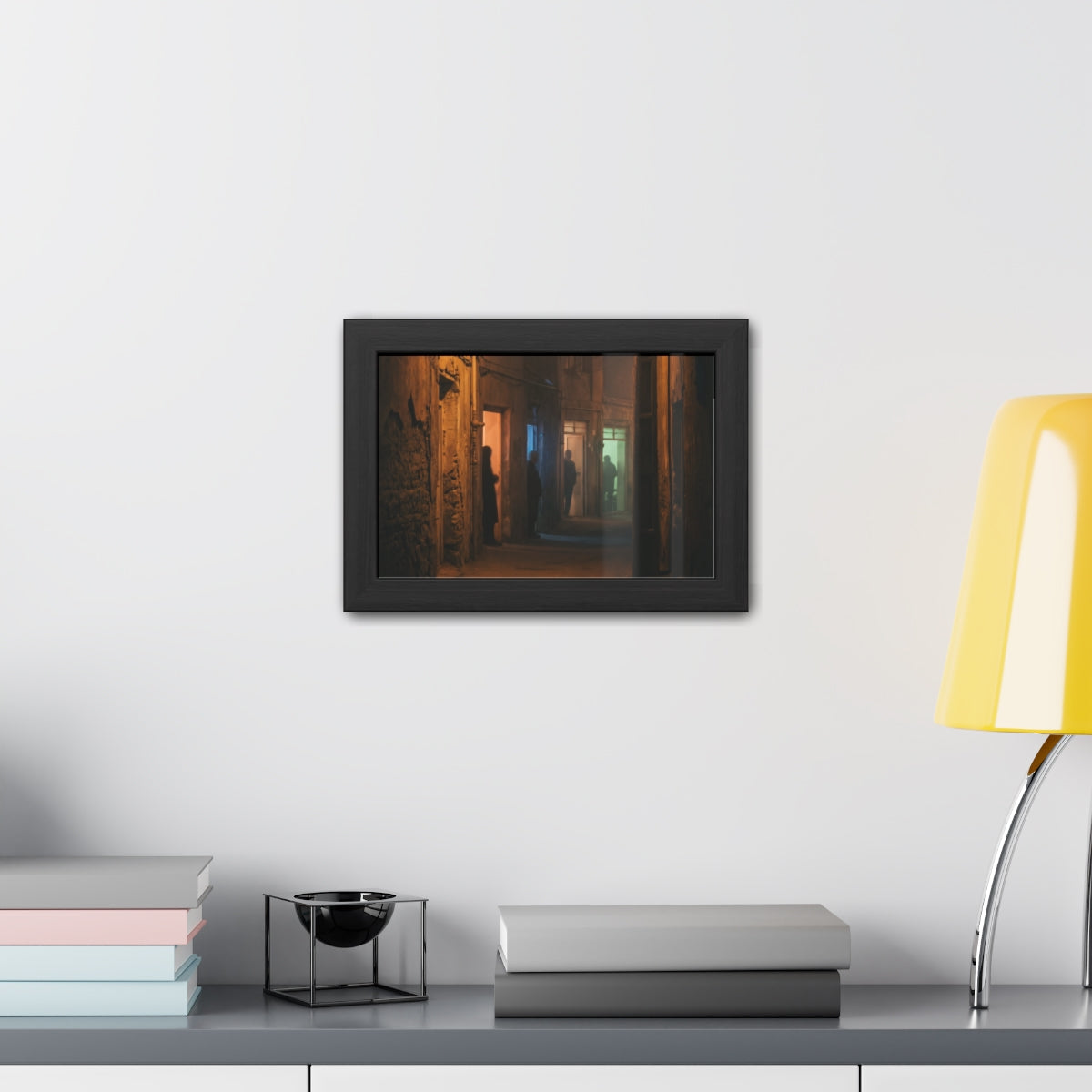 Framed Posters - Shadowed Alleyway Mystery Art Print —... |...