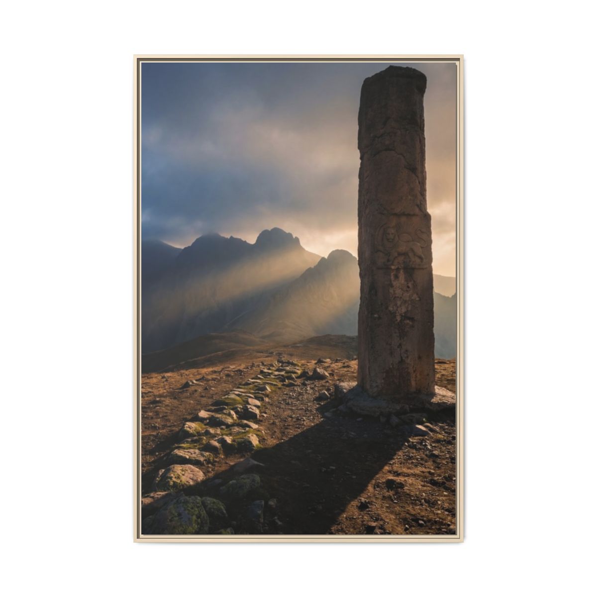Matte Canvas, Framed - Mystic Monolith Ancient Persian... |...