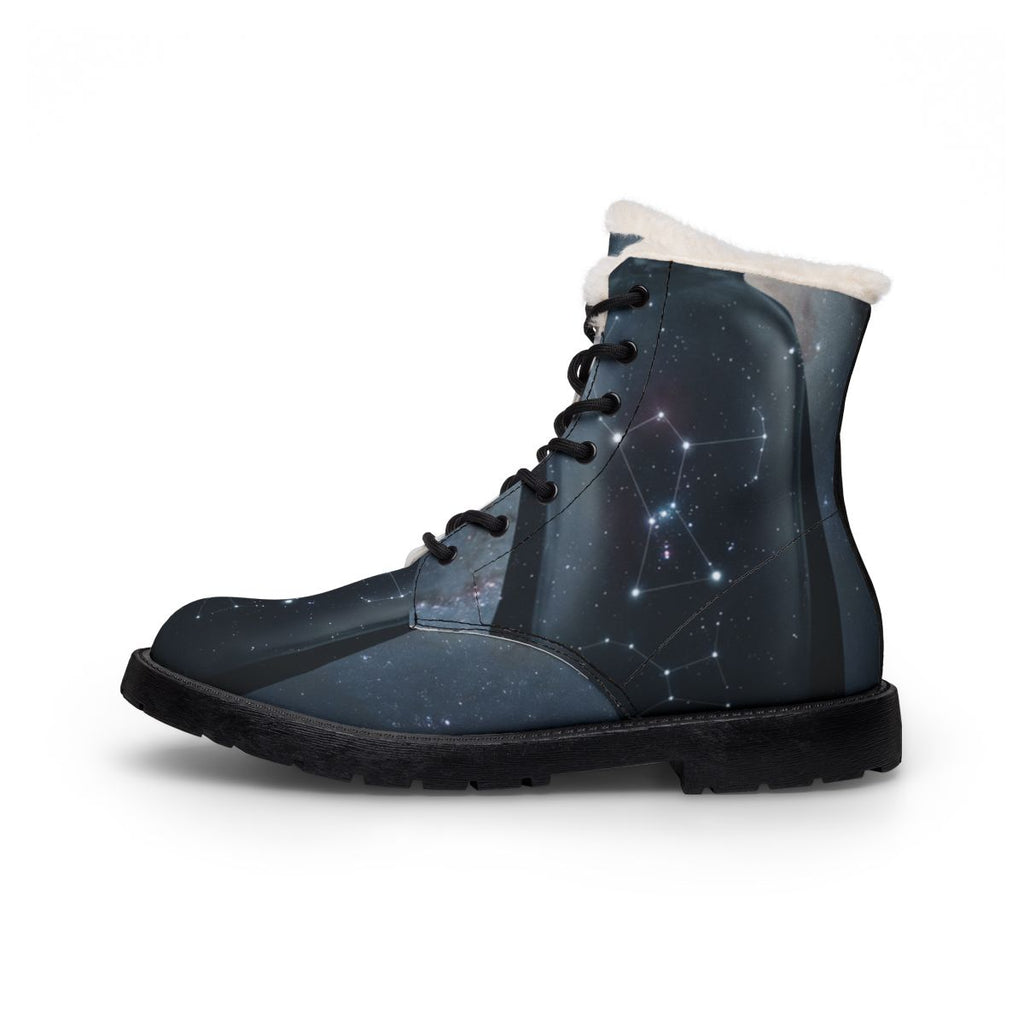 Men's Fur and Leather Boots Orion Constellation