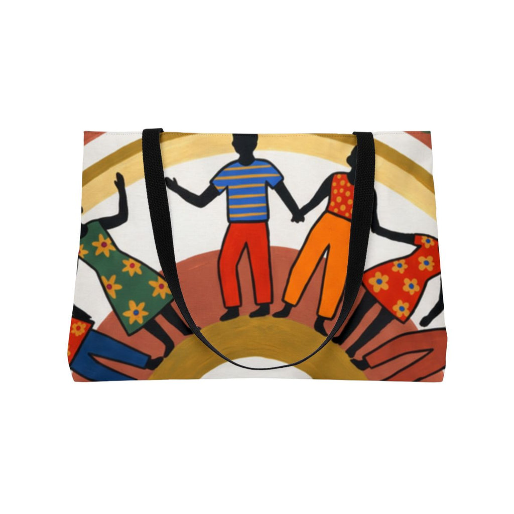 Weekender Tote Bag - Unity Mandala Folk Art | Echovira...