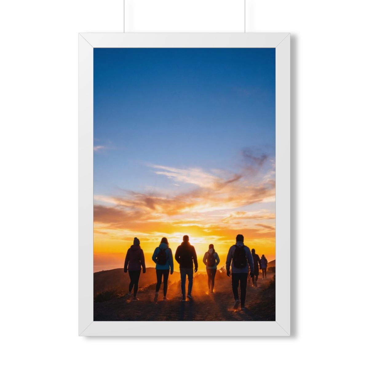 Framed Vertical Poster - Sunset Ridge (11×14, 12×16, 16×16...
