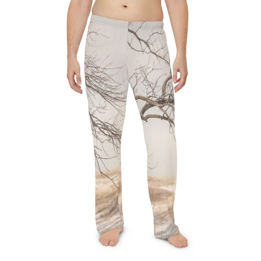 Men's Pajama Pants - Winter Branch Solitude Landscape |...