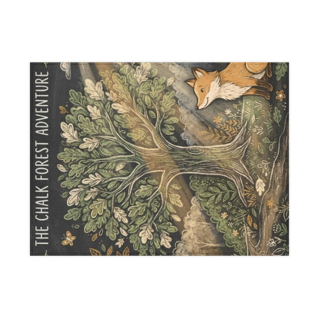 Toddler Blanket - Chalk Forest Slumber | Echovira Gallery