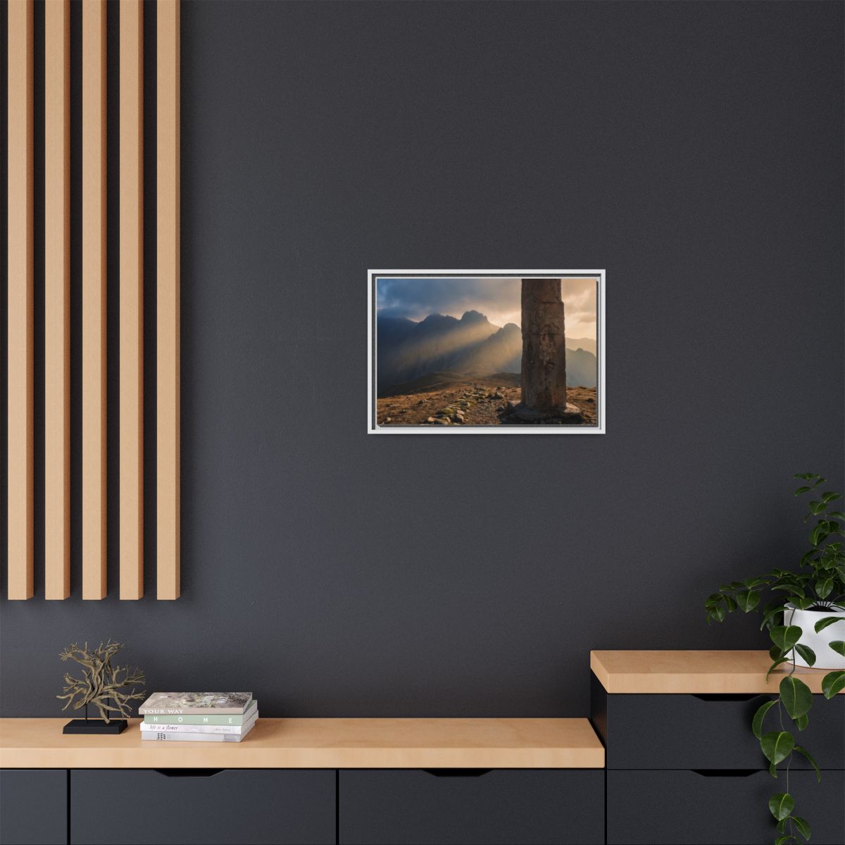 Framed Matte Canvas - Sun Peak